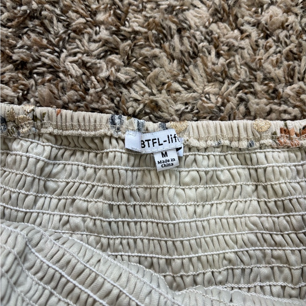 Floral Ruffle Tube Top - Picture 2 of 3